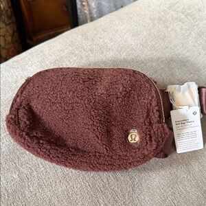 NWT Lululemon Brown Fleece Belt Bag